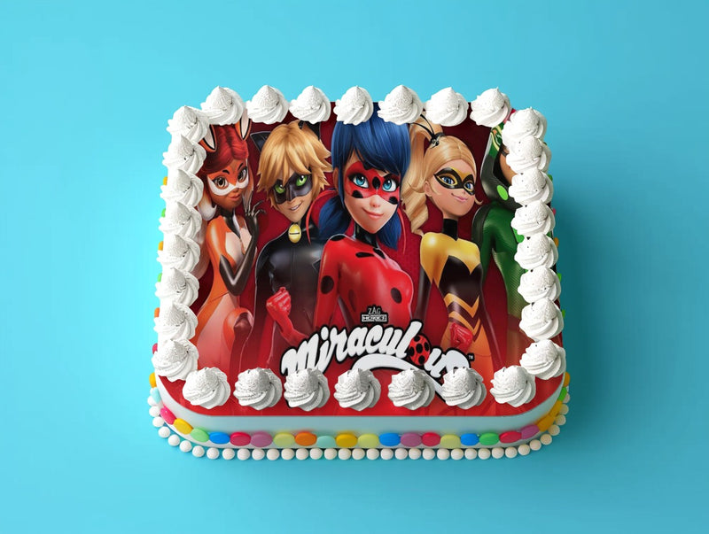 Generique, Ladybug Miraculous Rechteckig Tortenaufleger
