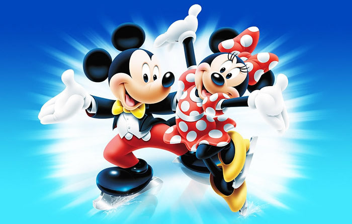 Mickey, Minnie Mouse kek kabı, dikdörtgen