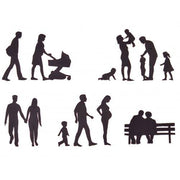 Patchwork Cutter Family Silhouette Set - Tortendekoshop