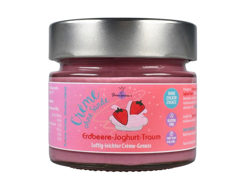 Principessa's Cream Without Sin - Aardbeienyoghurt, 150g