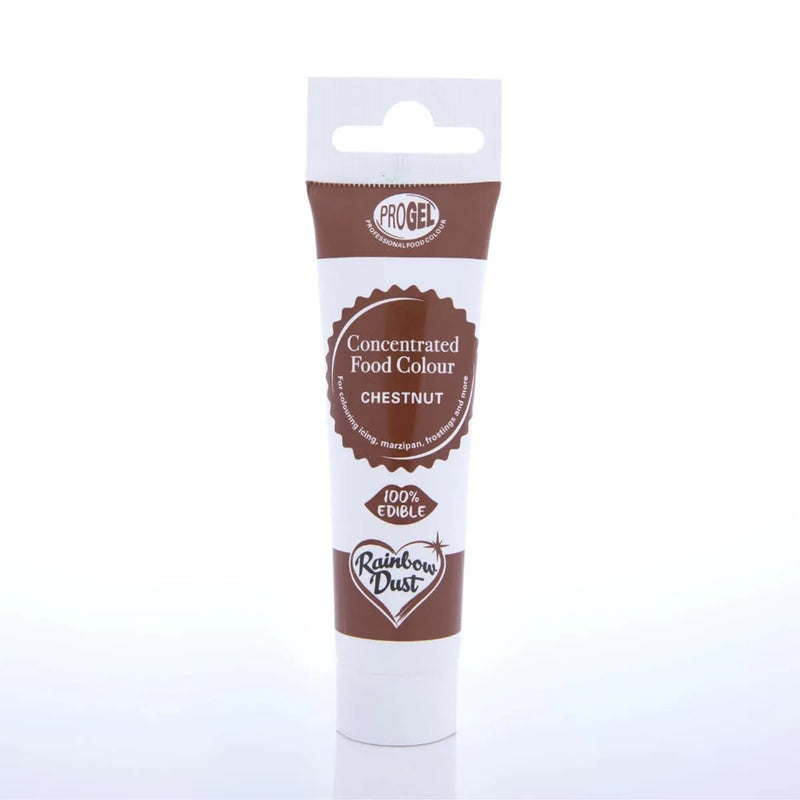 Rainbow Dust Lebensmittelfarbe ProGel Chestnut, 25g