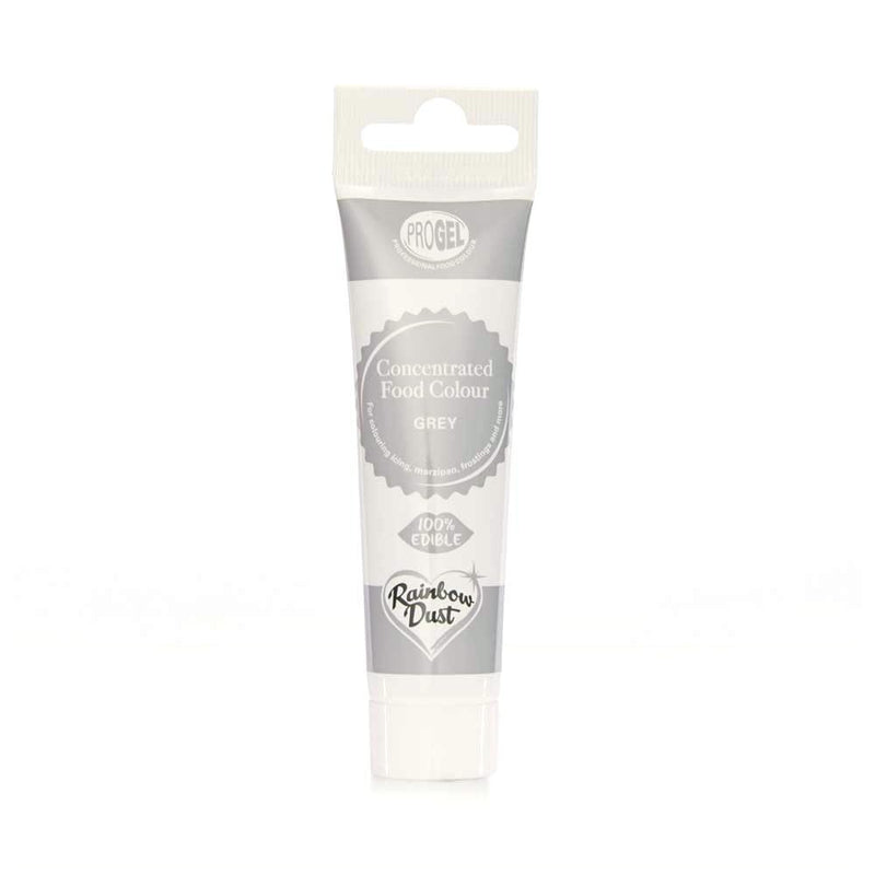 Rainbow Dust Lebensmittelfarbe ProGel Grey, 25g