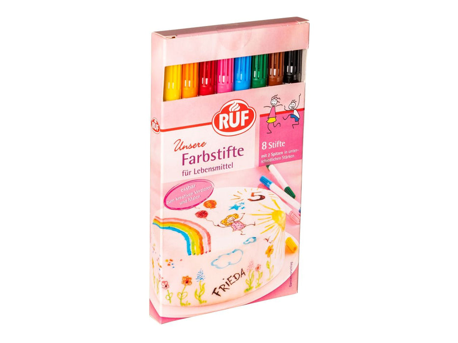 RUF Farbstifte für Lebensmittel 8er Set