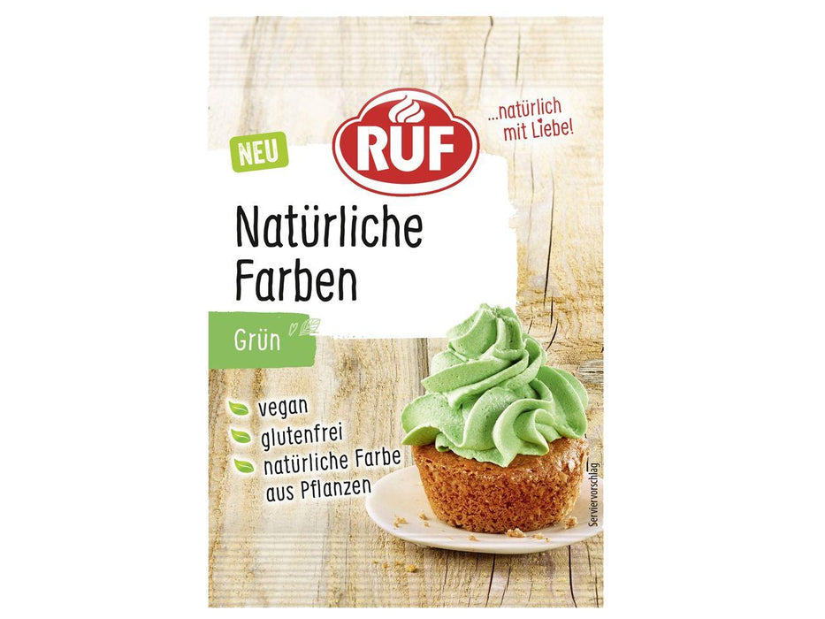 RUF Natürliche Farben Grün, 8g - Tortendekoshop