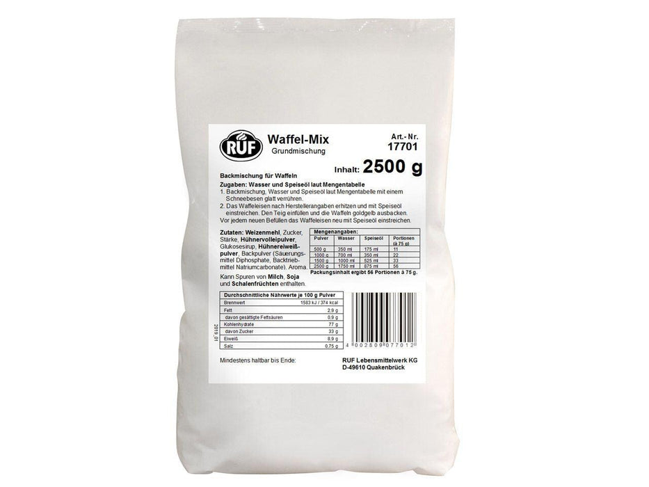 RUF Waffel Mix Grundmischung, 2,5kg - Tortendekoshop