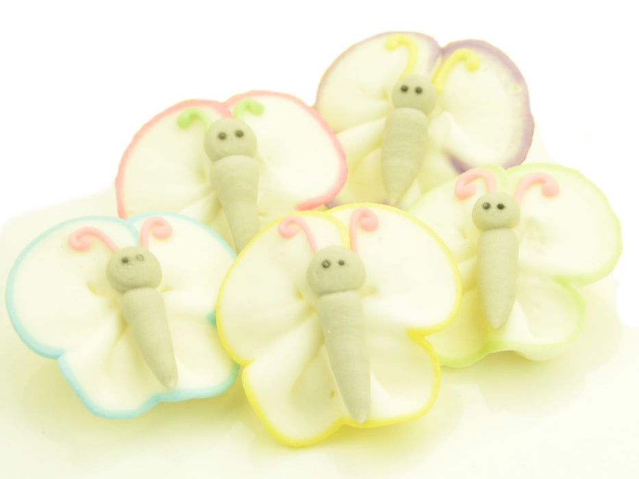 Schmetterlinge Zucker, 5 Stück