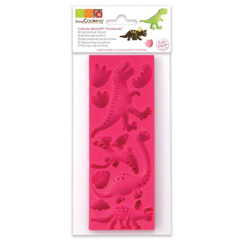 Scrapcooking Silikonform Zuckerpaste Dinosaurier - Tortendekoshop
