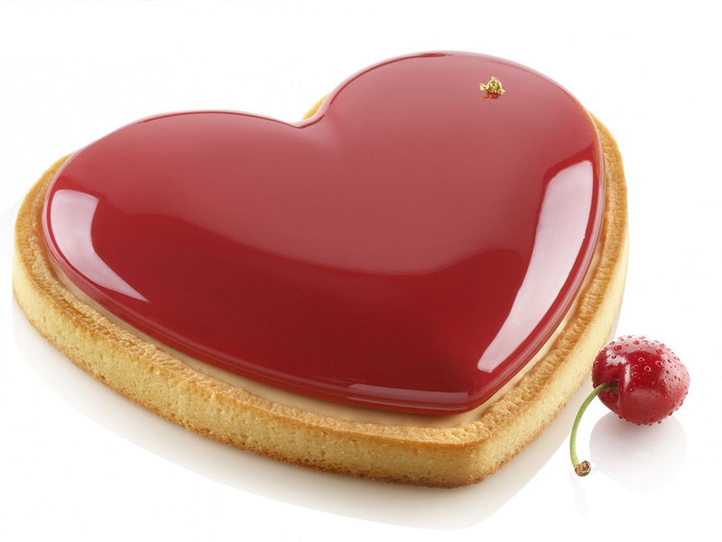 Silikomart Siliconen Mal Kit Taart Ring Amore, 205X190mm 