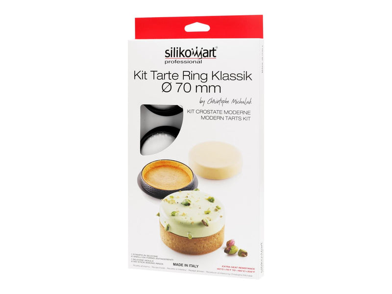 Silikomart Siliconen Vorm Kit Taart Ring Klassiek, 70mm