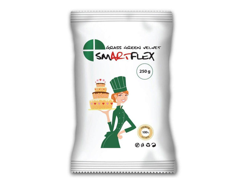 SmartFlex Fondant Gras Grün Velvet, 250g - Tortendekoshop
