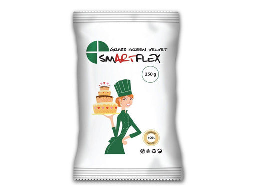 SmartFlex Fondant Gras Grün Velvet, 250g - Tortendekoshop