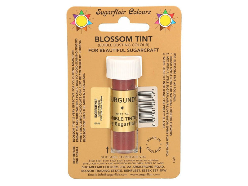 Sugarflair Puderfarbe Burgundy, 7ml