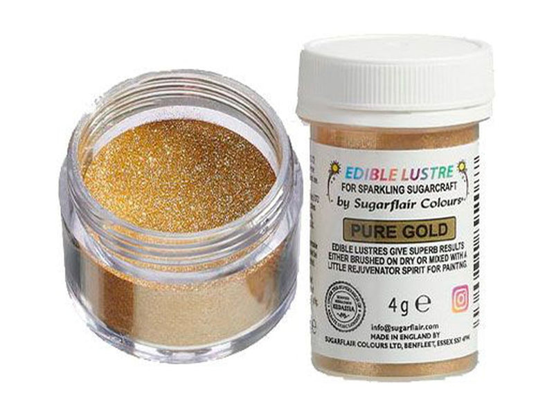 Sugarflair Puderfarbe Glanz Pure Gold, 4g