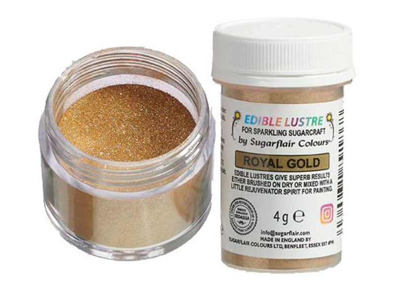 Sugarflair Puderfarbe Glanz Royal Gold, 4g