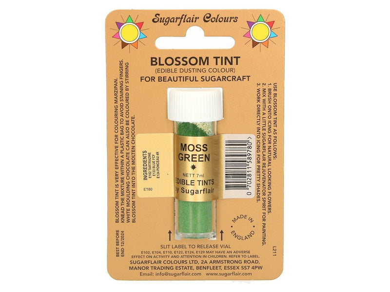 Sugarflair Puderfarbe Moss Green, 7ml