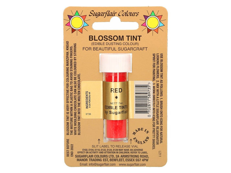 Sugarflair Puderfarbe Red, 7ml