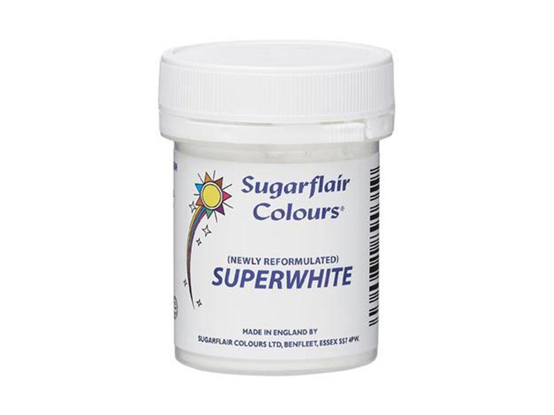 Sugarflair Puderfarbe Super White, 20g