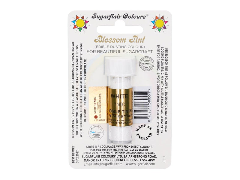 Sugarflair Puderfarbe White, 7ml