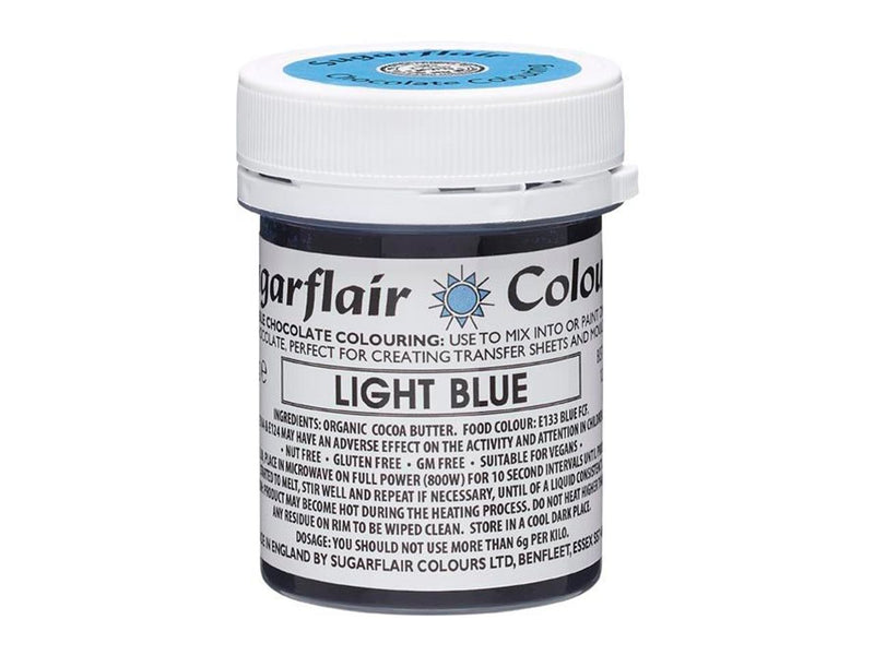 Sugarflair Schokoladenfarbe Hellblau, 35g