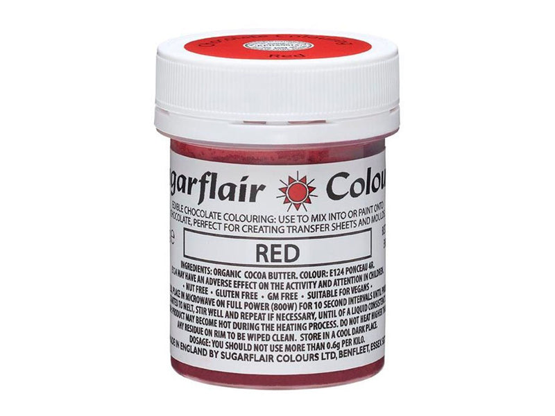 Sugarflair Schokoladenfarbe Rot, 35g