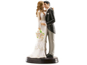 Tortenaufsatz Hochzeitspaar Maria und Juan, 18cm - Tortendekoshop