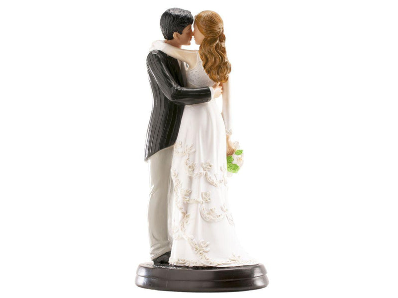 Tortenaufsatz Hochzeitspaar Maria und Juan, 18cm - Tortendekoshop