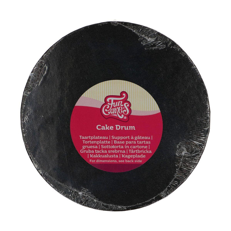 Tortenplatten rund, 20cm - Schwarz - Tortendekoshop