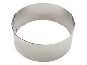 Tortenring, Backrahmen Edelstahl rund verstellbar, hoch, 8 cm - Tortendekoshop