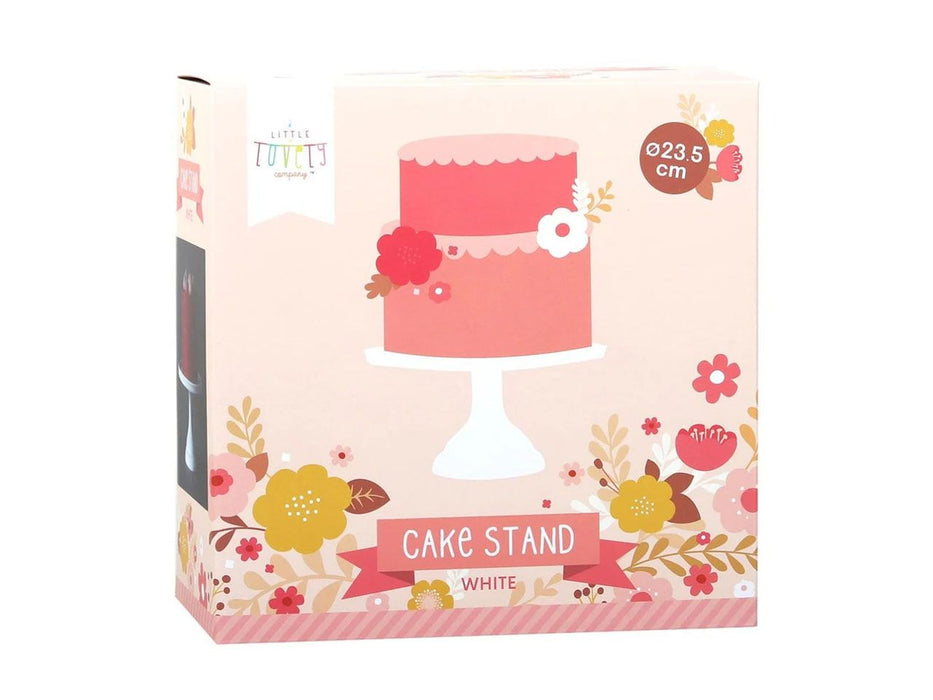 Tortenständer Modern Style 25,5cm, weiß