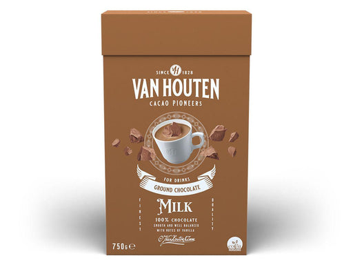 Van Houten Trinkschokolade Vollmilch, 750g - Tortendekoshop