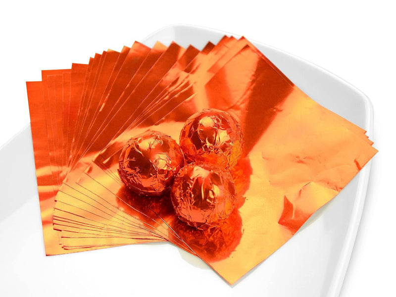 Wickelfolie orange, 50 Blatt