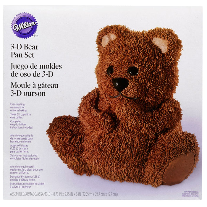 Wilton 3D Teddybär Cruiser Pan, 22x25x15cm