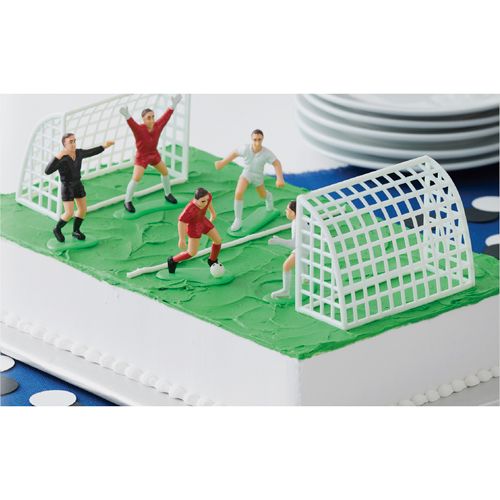 Wilton Taartdecoratie Voetbal-Soccer Set, 7 stuks