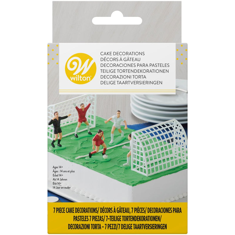 Wilton Taartdecoratie Voetbal-Soccer Set, 7 stuks