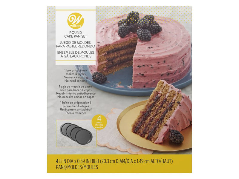 Wilton Cake Pan Easy Layers 20cm, set van 4