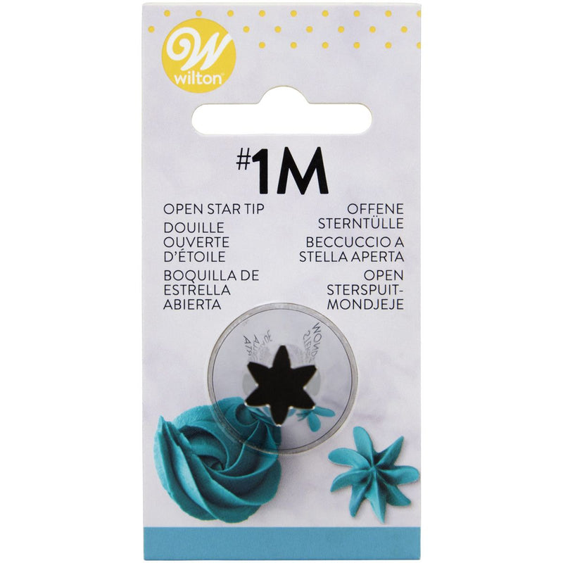 Wilton decoratietip #1M Open ster met kaartje