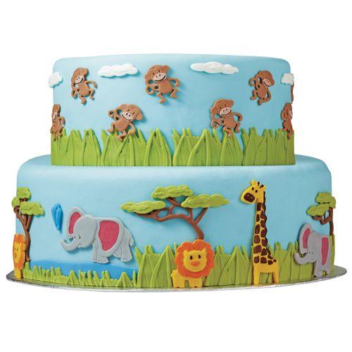 Wilton Fondant & Gum Paste Mould Jungle Animals - Tortendekoshop