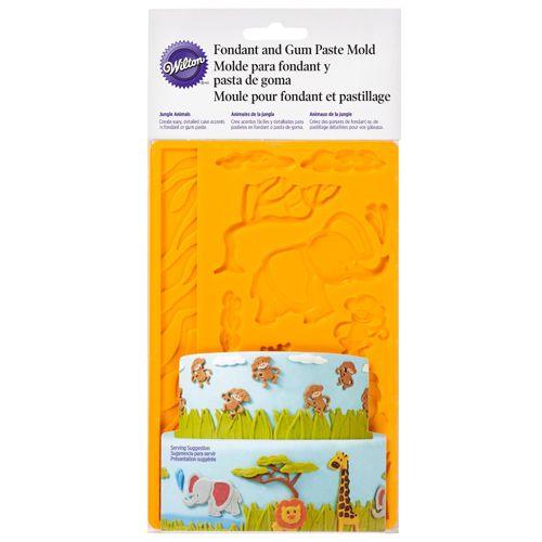 Wilton Fondant & Gum Paste Mould Jungle Animals - Tortendekoshop