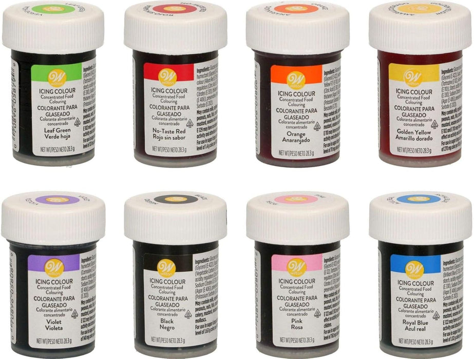 Wilton Icing Colours Glasurfarben Orange, Spar-Set, 8 x 28 g