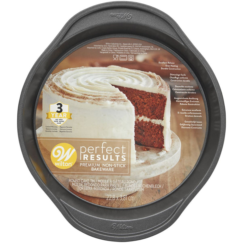 Wilton Perfect Results Round Non-Stick Cake Pan, 22,8x3,8cm