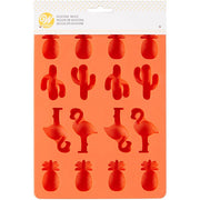 Wilton Silicone Candy Mould, Pineapple, Cacti, Flamingo - Tortendekoshop