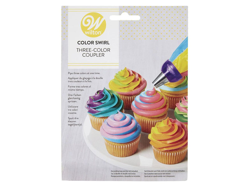 Wilton spuitmondadapter voor 3 spuitzakken
