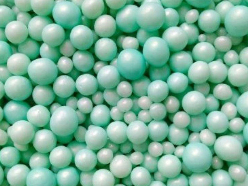 Zuckerdekor Mix Perlen türkis, 100g - Tortendekoshop