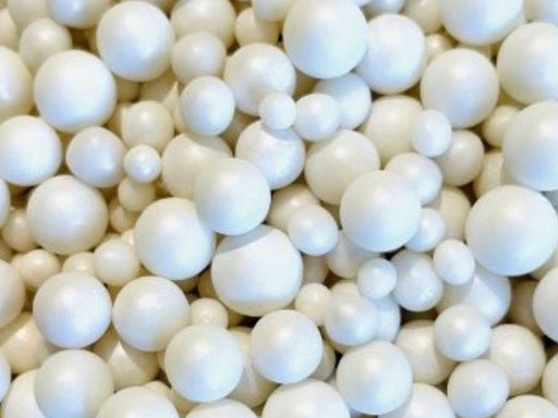 Zuckerdekor Perlen weiß mix, 100g - Tortendekoshop