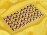1 Folie Aufleger Herz Vollmilch Kreise - Tortendekoshop