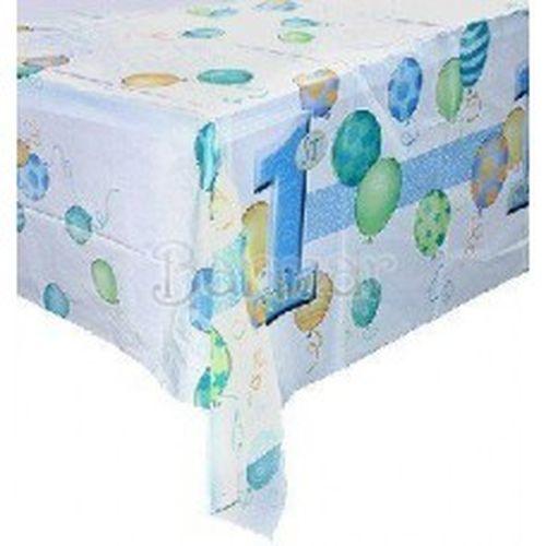 1 Jahr Deko Tischdecke blau - Tortendekoshop