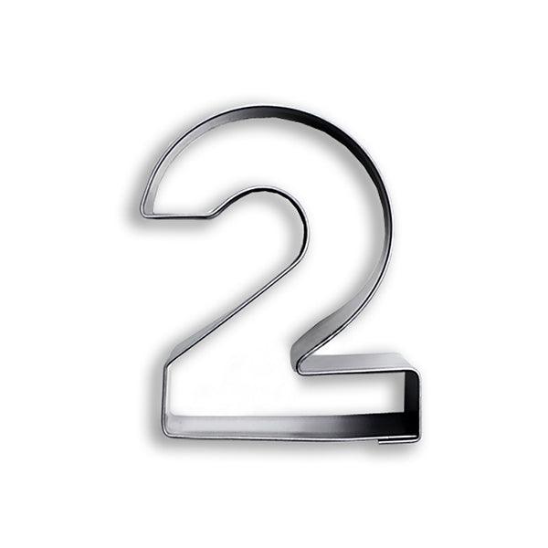 2 Jahr Ausstechform, Edelstahl - Tortendekoshop