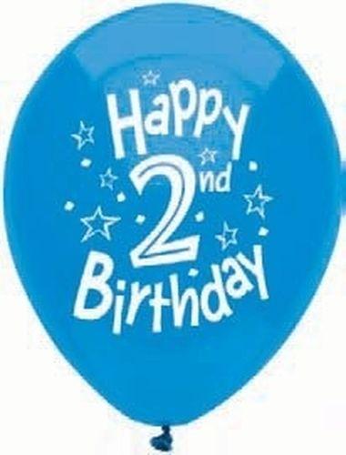 2 Jahr blaue Ballon Set - Tortendekoshop