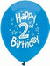 2 Jahr blaue Ballon Set - Tortendekoshop