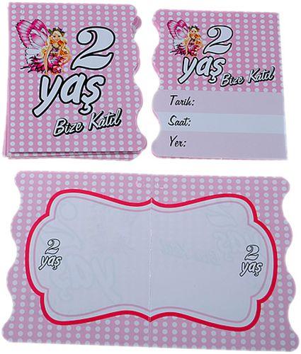 2  Jahr Girls Einladungen - Tortendekoshop